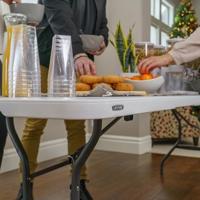 Vouwtafel Lifetime Wit 245 x 74 x 76 cm Staal - thumbnail