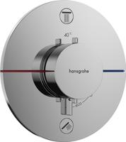 Hansgrohe ShowerSelect Comfort S thermostaat inbouw voor 2 functies met geïntergreerde zekerheidscombinatie volgens EN1717, chroom - thumbnail