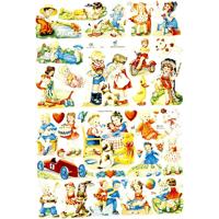 Creativ Company Vintage plaatjes, kinderen, vel 16,5x23,5 cm, 2 vel/ 1 doos - thumbnail