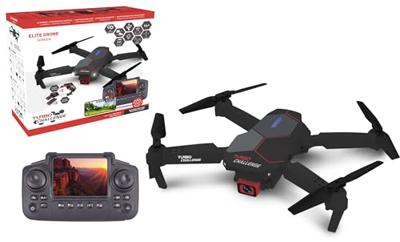 RC-drone in draagtas - TURBO CHALLENGE - 400329 - Dubbele camera - Afstandsbediening met scherm - Geschikt voor 14 jaar en ouder RC-drone in draagtas - TURBO CHALLENGE - 400329 - Dubbele camera - Afstandsbediening met scherm - Geschikt voor 14 jaar en ouder