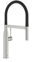 GROHE essence new Keukenkraan - hoog - uittrekbare uitloop - 2 straalsoorten - met profesionele handdouche - supersteel geborsteld 30294DC0 - thumbnail