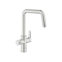 Keukenfilterkraan - Supersteel - Waterfiltratie - Hoge U-vormige uitloop - 150° draaibaar - GROHE Blue Pure Start - 30595DC0 - thumbnail