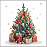 Ambiente Servetten 33cm Christmas tree - thumbnail