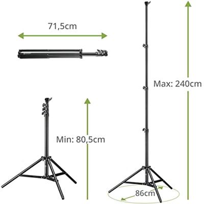 BRESSER Lampstatief Set BR-TP240 PRO-1 (2 stuks) inclusief Statieftas
