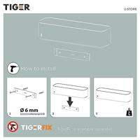Tiger Douchemand 2-Store 35 cm Zwart - thumbnail