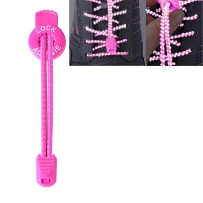 AONIJIE Unisex verstelbare elastische reflecterende sport Lace Quick Lock Shoelace(Magenta)