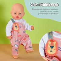 Baby Born Jungle Romper Roze/Wit - thumbnail