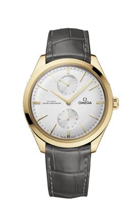 Horlogeband Omega 032CUZ012567 / 43553402202001 / De Ville Krokodillenleer Grijs 20mm