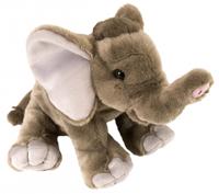 Wild Republic knuffel olifant junior 30 cm pluche grijs - thumbnail