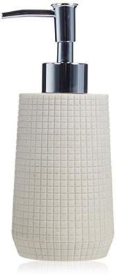 MSV Zeeppompje|dispenser - Squares - kunststeen - lichtgrijs - 7 x 18