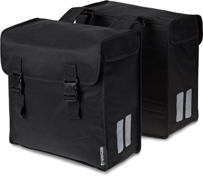 Basil B.V. Dubbele fietstas basil mara -3xl 52 liter 39 x 18 x 35 cm - zwart