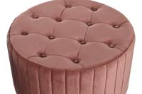 Voetensteun DKD Home Decor Groen Grijs Bordeaux Gouden Metaal Fluweel 80 x 80 x 45 cm - thumbnail