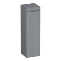 Brauer Joy - Wavy - Hoge Kast - 120 cm - 1 Deur - Greeploos - Linksdraaiend - Mat Grijs - thumbnail