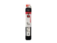 Equip 245553 power uitbreiding 1,5 m 4 AC-uitgang(en) Binnen Zwart, Wit - thumbnail