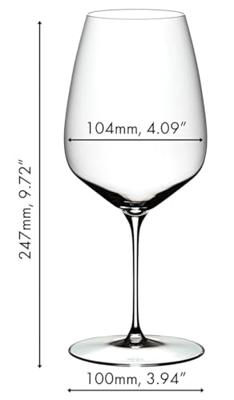 Riedel Wijnglazenset - Rode Wijnglazen - Veloce - Cabernet - 830 ml - 4 Stuks