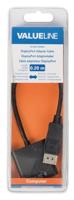 Valueline vlcb37250b02 displayport-adapterkabel displayport mannelijk - dvi-d 24 + 1-pins vrouwelijk 0,20 m zwart - thumbnail
