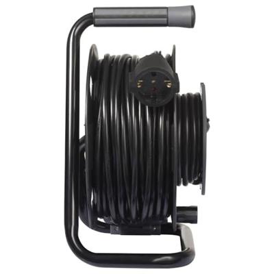 Sygonix SY-6618486 Kabelhaspel 30 m Zwart Randaarde stekker
