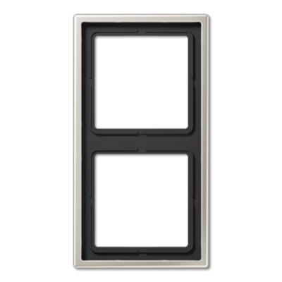 Jung LS990 Edelstaal Afdekraam 2-voudig