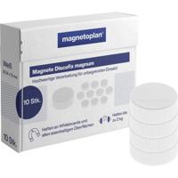 magnetoplan Magneet Discofix Magnum (Ø x h) 34 mm x 13 mm Rond Wit 10 stuk(s) 1660000 - thumbnail