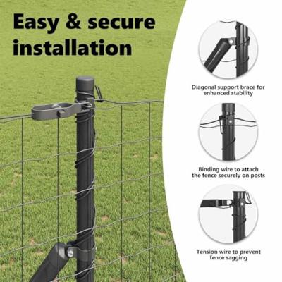 VidaXL Hek met paal grijs 1 x 10 m staal