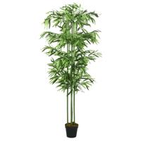 Kunstplant bamboe 864 bladeren 180 cm groen - thumbnail