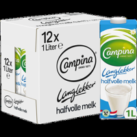 Campina Langlekker halfvolle melk 12 x 1 L bij Jumbo - thumbnail