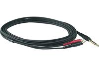 Klotz AY3-0200 Y-kabel 6.3mm stereo jack - 2x RCA 2 meter - thumbnail