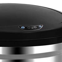 Prullenbak met automatische sensor 50 L roestvrij staal - thumbnail