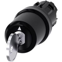 Siemens 3SU10005HJ010AA0 3SU1000-5HJ01-0AA0 Sleutelschakelaar Kunststof frontring Sleutel Zwart, Zilver 1 x 90 ° 1 stuk(s) - thumbnail