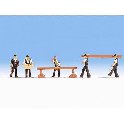 NOCH 15051 H0 Aan het werk figuren Geverfd, Staand