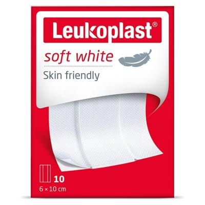 Leukoplast Soft white 8 x 10cm 10 Stuks Leukoplast Soft white 8 x 10cm 10 Stuks
