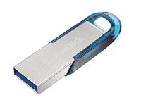 SanDisk Ultra Flair USB flash drive 128 GB USB Type-A 3.2 Gen 1 (3.1 Gen 1) Blauw, Zilver - thumbnail