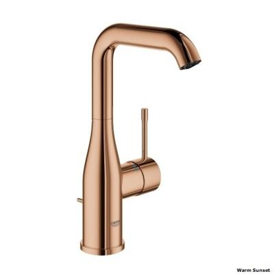 Wastafelmengkraan GROHE Essence 1 Hendel Met Waste L Cool Sunrise Geborsteld