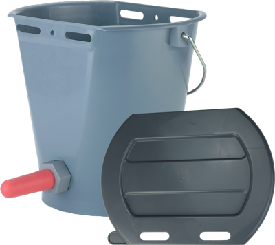 Kalveremmer deksel los voor 2 zijdig plat Grijs