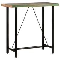 Bartafel 110x55x107 cm massief gerecycled hout en ijzer - thumbnail