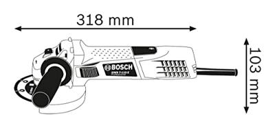 Bosch Blauw GWS 7-115 E Professional | Haakse slijper | 115 mm - 0601388203