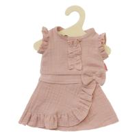 Heless Poppen wikkelrok roze met ruches, 28-35 cm - thumbnail