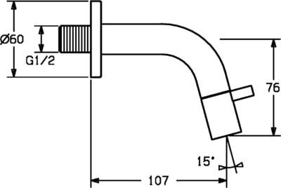 Hansa Nova Style Fonteinkraan Mat Zwart