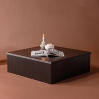 Nohr Vierkante Salontafel 'Mistina' MDF, 90 x 90cm, kleur Zwart - thumbnail