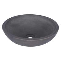 Differnz Ravano waskom beton donkergrijs rond Ø 40 x 12 cm - thumbnail