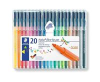 Staedtler viltstift Triplus Color, opstelbare box met 20 kleuren - thumbnail