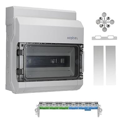 Hensel 6100000 KV 9112 Kleine verdeelkast Opbouw (op muur) Aantal groepen: 12 Aantal rijen: 1 Inhoud: 1 stuk(s)