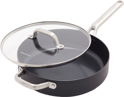 Omega Hapjespan met deksel 28cm