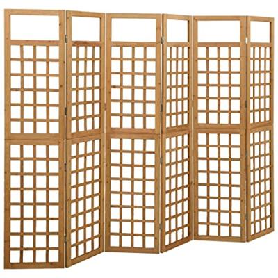 VidaXL Kamerscherm/trellis met 6 panelen 242,5x180 cm vurenhout