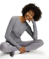 Falke Wool-Tech Longsleeve Thermoshirt Dames Grey-Heather XL - thumbnail