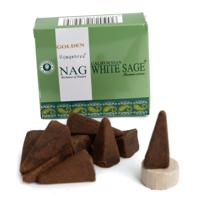 Golden Nag Witte Salie Wierookkegels (1 pakje) - thumbnail