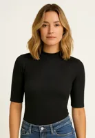 Thermo Rib dames T-shirt 3/4e mouw - Thermisch warm ondershirt met korte mouwen - Ronde hals - thumbnail