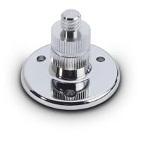 Adam Hall Bevestigingsplaat voor zwanenhals chroom - thumbnail