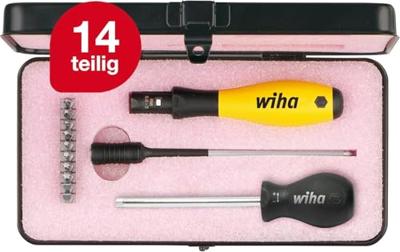 Wiha TorqueVario®-S ESD Momentschroevendraaier Werkplaats, Elektronica en fijnmechanica 14-delig 0.4 - 1 Nm DIN EN ISO 6789 - thumbnail