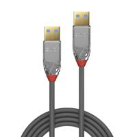 LINDY 36625 0,5 m USB 3.0 type A kabel, Cromo Line - thumbnail